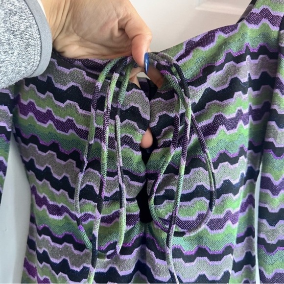 NWT ZARA Geo Print Cutout Bodycon Long Sleeve Dress - Picture 7 of 12